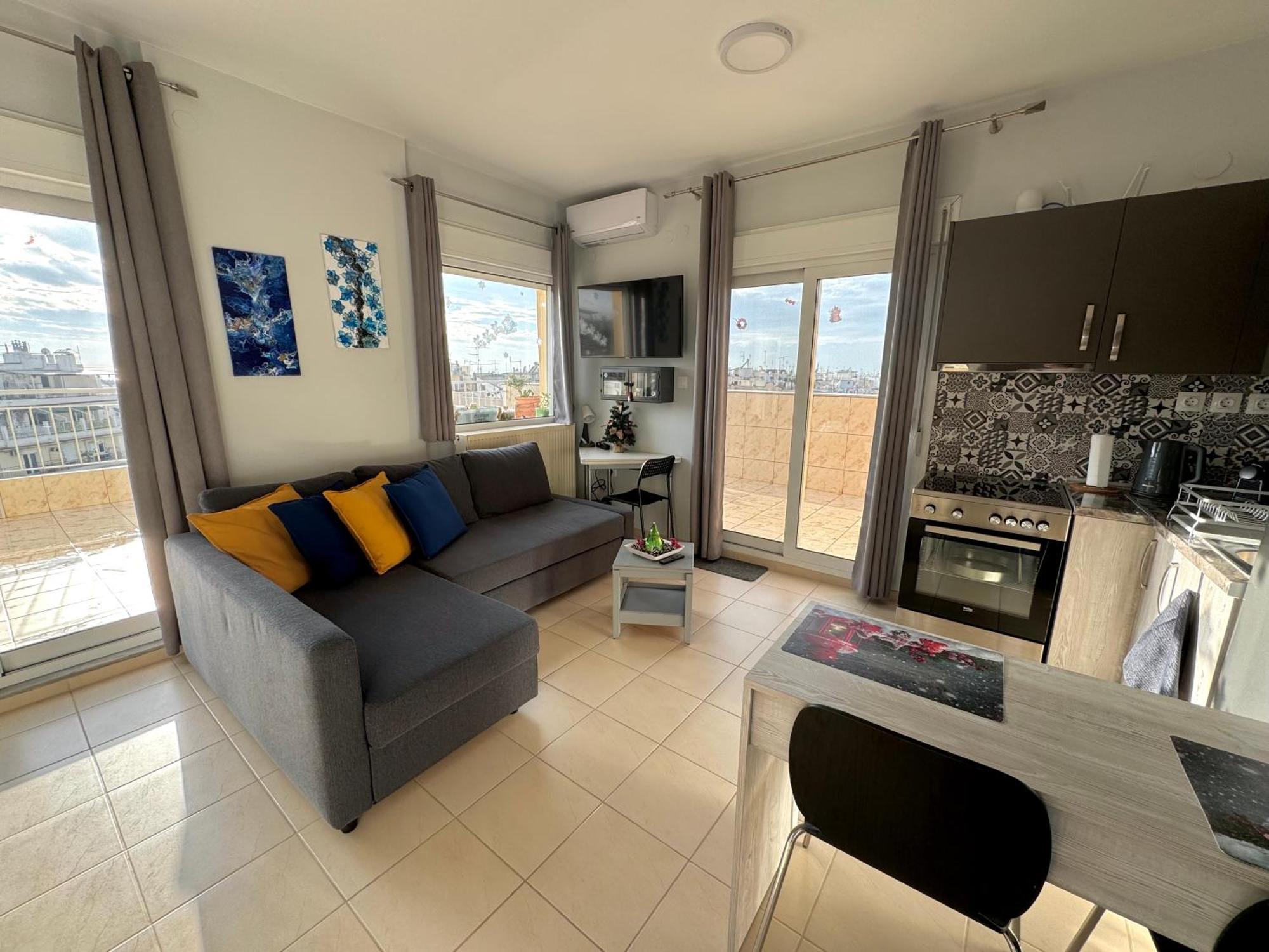 Horizon /downtown Penthouse W/ Massive Terrace Appartement Thessalonique
